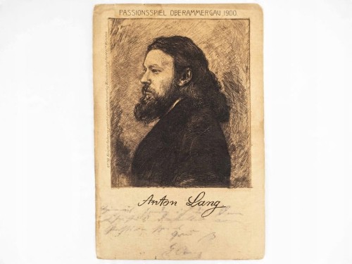 STARA POCZTÓWKA - NIEMIECKI AKTOR ANTON LANG WSCHOWA 1900