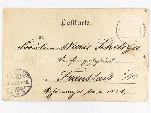 STARA POCZTÓWKA - POZDROWIENIA Z GÓR ZABAWA W KARCZMIE WSCHOWA 1898 NIEMCY
