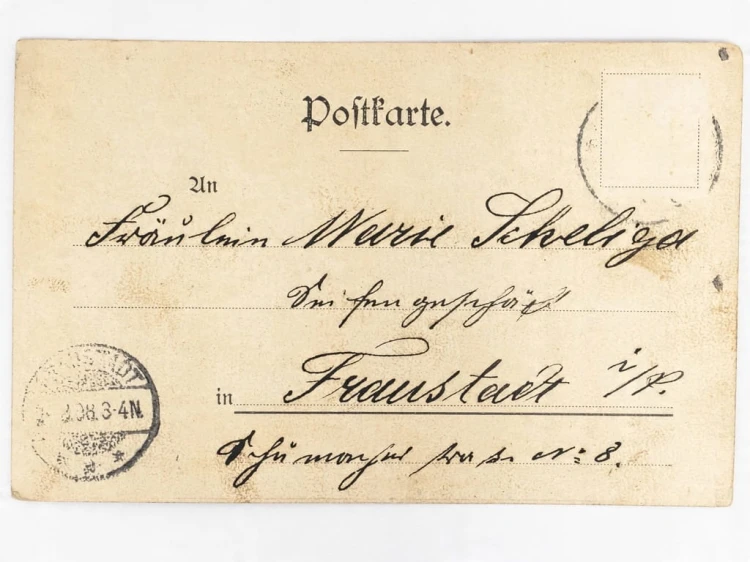 STARA POCZTÓWKA - POZDROWIENIA Z GÓR ZABAWA W KARCZMIE WSCHOWA 1898 NIEMCY