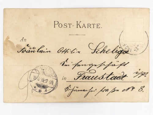 STARA POCZTÓWKA - NIEMCY W STROJACH LUDOWYCH WSCHOWA 1898