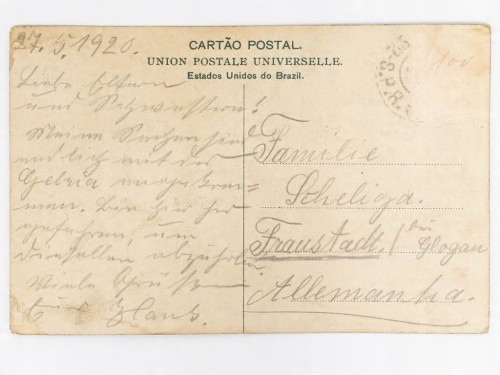 STARA POCZTÓWKA - BOSKA UCZTA BENEDITO CALIXTO BRAZYLIA / WSCHOWA 1920
