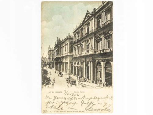 RIO DE JANEIRO - GŁÓWNY URZĄD POCZTOWY BRAZYLIA / WSCHOWA 1905