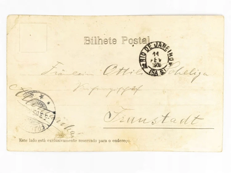 RIO DE JANEIRO - RYBACY PRZY PLAŻY BOTAFOGO BRAZYLIA / WSCHOWA 1905