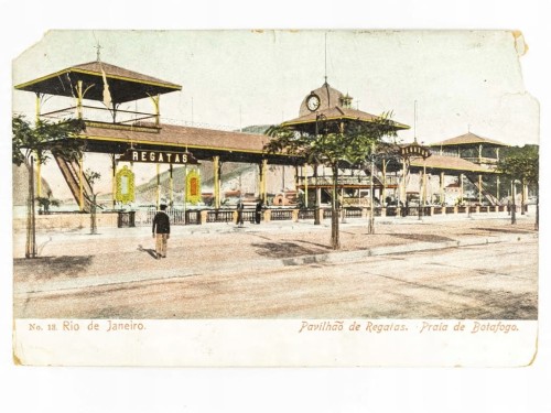 RIO DE JANEIRO - PLAŻA BOTAFOGO PAWILON REGATOWY BRAZYLIA / WSCHOWA 1907