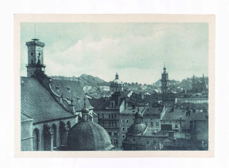 LWÓW - PANORAMA, KOŚCIÓŁ, OKUPACJA l. 40
