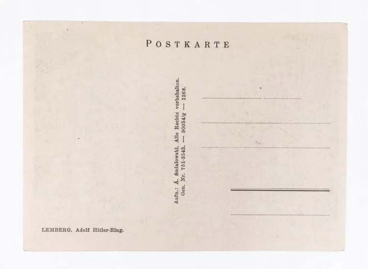 LWÓW - POMNIK SOBIESKIEGO, PLAC HITLERA, OKUPACJA l. 40