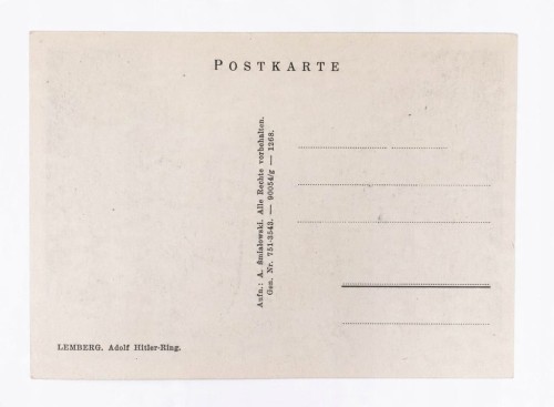 LWÓW - POMNIK SOBIESKIEGO, PLAC HITLERA, OKUPACJA l. 40