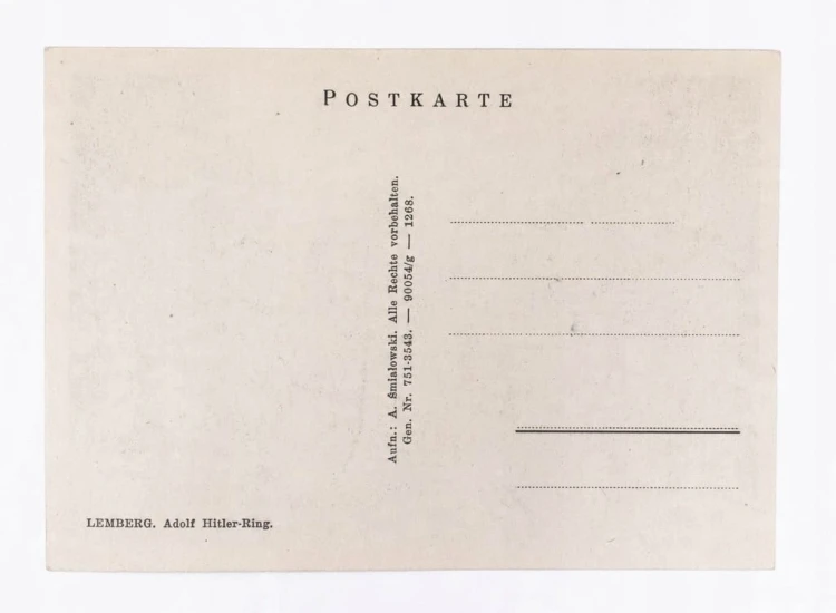 LWÓW - POMNIK SOBIESKIEGO, PLAC HITLERA, OKUPACJA l. 40