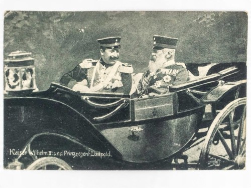 POCZTÓWKA - CESARZ WILHELM II I KSIĄŻĘ REGENT LUITPOLD WSCHOWA PRZEDWOJENNA