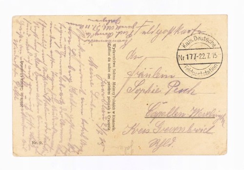 LWÓW - PANORAMA MIASTA, DOM INWALIDÓW, FELDPOST 1915