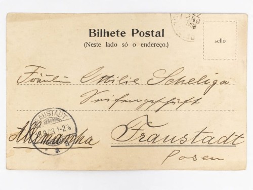 POCZTÓWKA - BITWA POD AVAI Z WOJNY PARAGWAJSKIEJ BRAZYLIA / WSCHOWA 1903