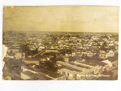 SAO PAULO - PANORAMA DZIELNICY VILLA BUARQUE BRAZYLIA / WSCHOWA 1907