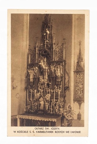 LWÓW - KOŚCIÓŁ S. S. KARMELITANEK BOSYCH II RP