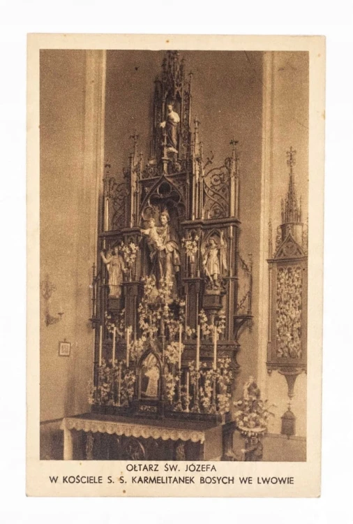 LWÓW - KOŚCIÓŁ S. S. KARMELITANEK BOSYCH II RP