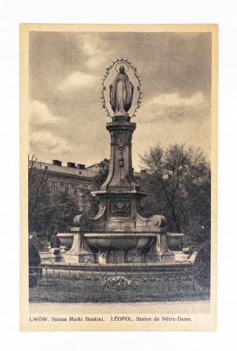 LWÓW - STATUA MATKI BOSKIEJ II RP