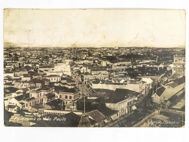 SAO PAULO - PANORAMA MIASTA BRAZYLIA / WSCHOWA 1922