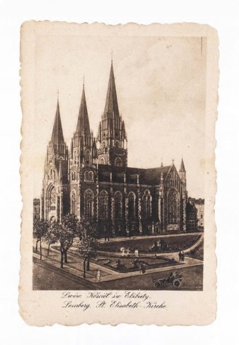 LWÓW - KOŚCIÓŁ ŚW. ELŻBIETY, FELDPOST 1917