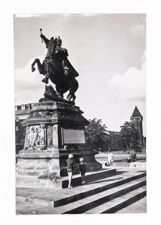 GDAŃSK - POMNIK KRÓLA JANA III SOBIESKIEGO l. 60