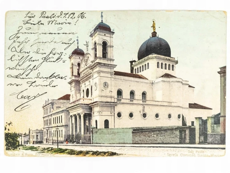 SAO PAULO - KOŚCIÓŁ NAJŚWIĘTSZEGO SERCA MARYI BRAZYLIA / WSCHOWA 1906