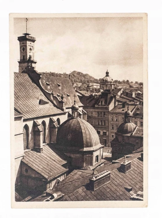 LWÓW - PANORAMA, KOŚCIÓŁ, OKUPACJA l. 40