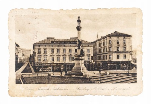 LWÓW - POMNIK MIECKIEWICZA 1917