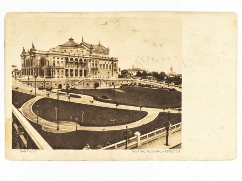 SAO PAULO - TEATR MIEJSKI WRAZ Z PARKIEM BRAZYLIA / WSCHOWA 1928