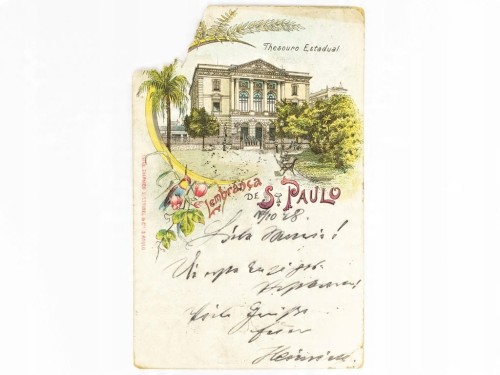 SAO PAULO - BUD. SKARBU PAŃSTWA THESOURO ESTADUAL BRAZYLIA / WSCHOWA 1898