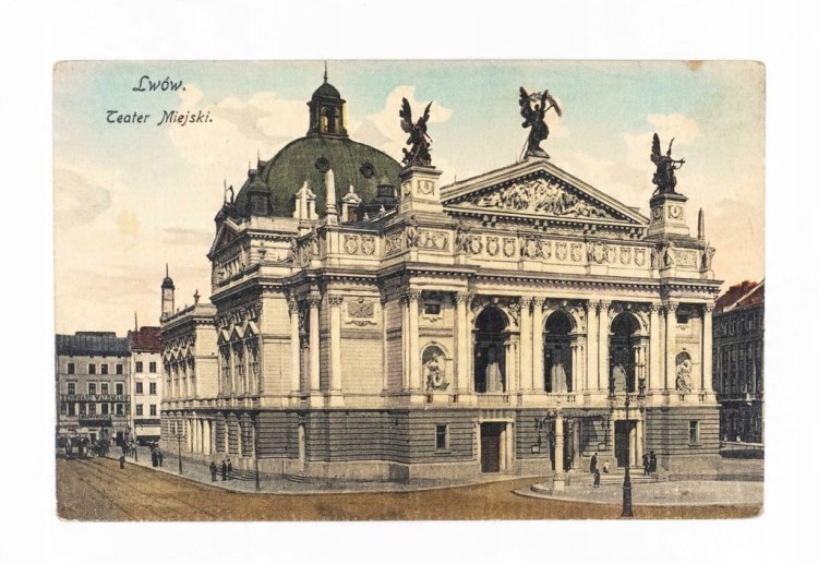 LWÓW - TEATR MIEJSKI pocz. XX w.