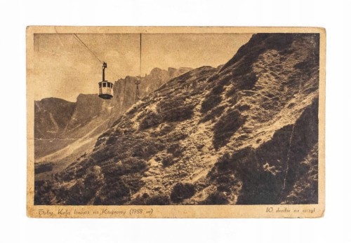 TATRY - KOLEJ LINOWA NA KASPROWY 1938