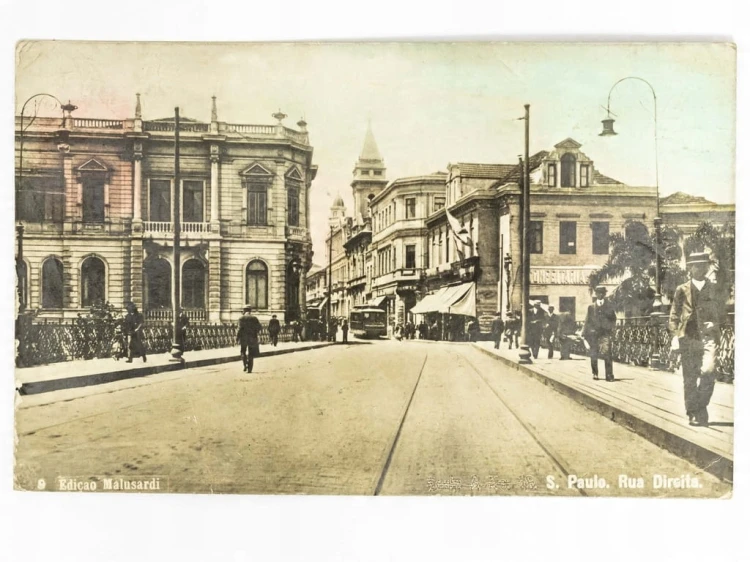 SAO PAULO - ULICA RUA DIREITA BRAZYLIA / WSCHOWA 1920