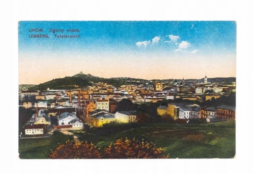 LWÓW - PANORAMA MIASTA 1918
