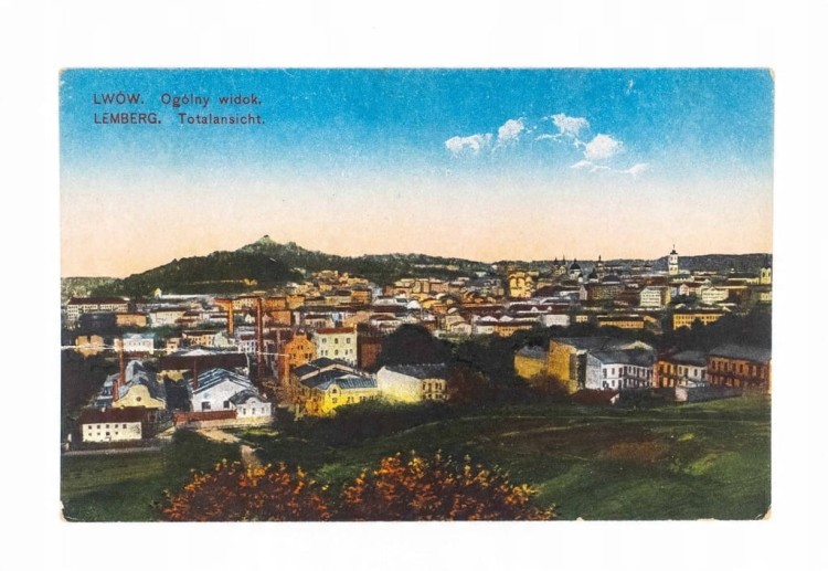 LWÓW - PANORAMA MIASTA 1918