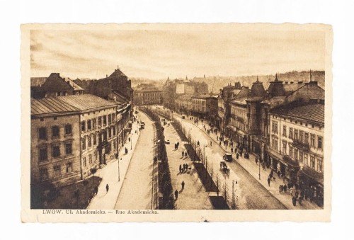 LWÓW - ULICA AKADEMICKA 1935