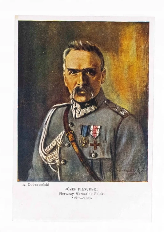 STARA POCZTÓWKA - JÓZEF PIŁSUDSKI, PIERWSZY MARSZAŁEK POLSKI, II RP