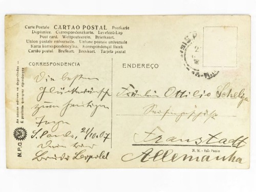 SAO PAULO - OGRÓD ŚWIATŁA JARDIM DA LUZ BRAZYLIA / WSCHOWA 1907