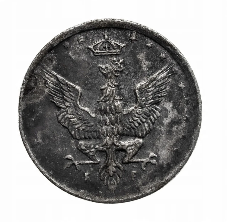 5 PF 1917 ROK KRÓLESTWO POLSKIE st.3