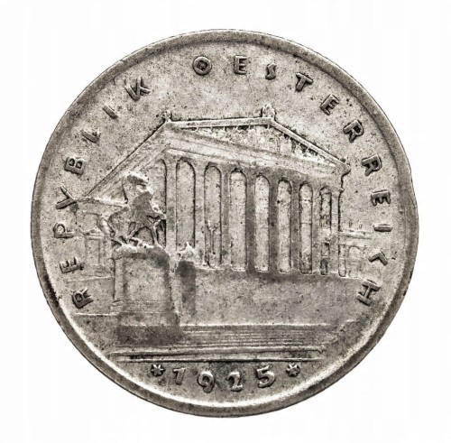 Austria 1 szyling, 1924 rok, srebro.