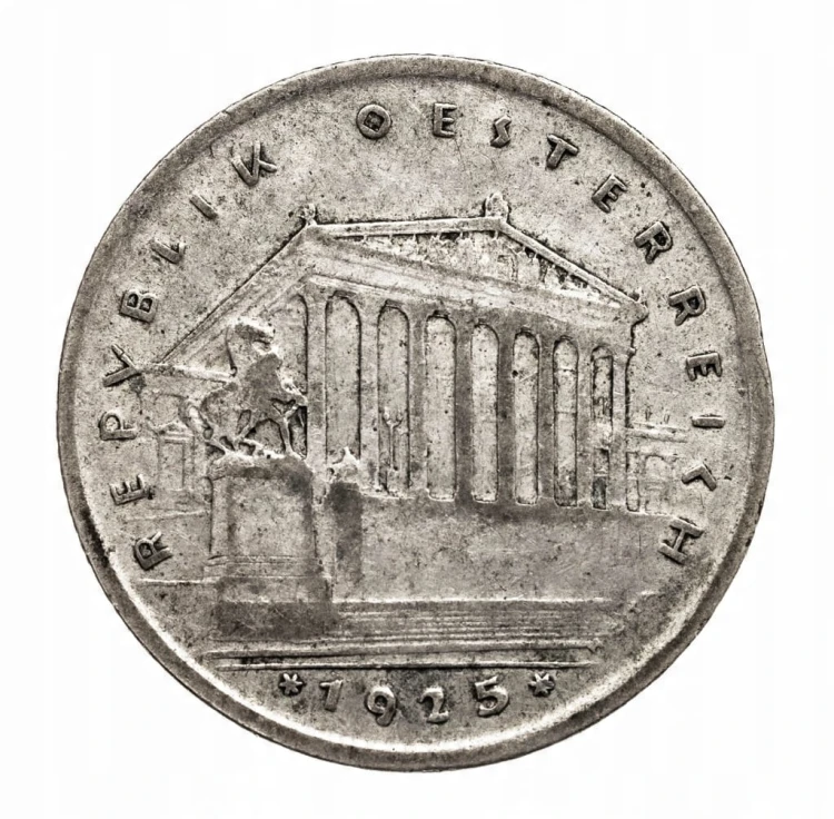 Austria 1 szyling, 1924 rok, srebro.