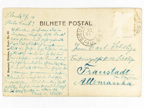 SAO PAULO - ULICA SKARBÓW RUA DO THESOURO BRAZYLIA / WSCHOWA 1914