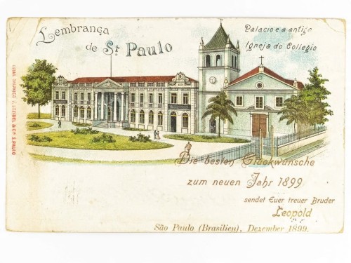SAO PAULO - BAZYLIKA ŚW. JOSÉ DE ANCHIETA BRAZYLIA / WSCHOWA 1899