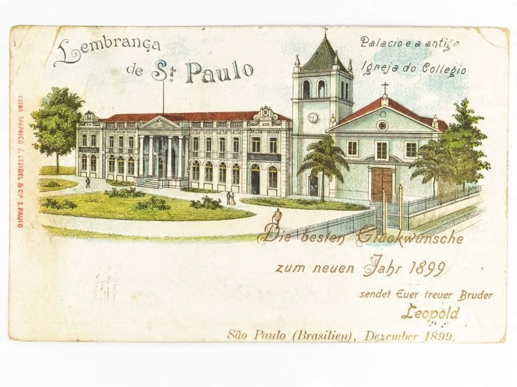 SAO PAULO - BAZYLIKA ŚW. JOSÉ DE ANCHIETA BRAZYLIA / WSCHOWA 1899