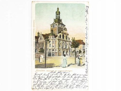 MONACHIUM - BAWARSKIE MUZEUM NARODOWE NIEMCY / WSCHOWA 1903