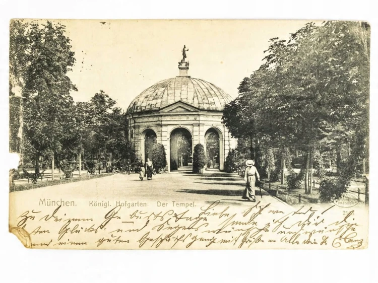 MONACHIUM - PAWILON DIANATEMPEL W HOFGARTEN NIEMCY / WSCHOWA 1904