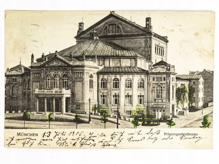 MONACHIUM - TEATR KSIĘCIA REGENTA PRINZREGENTENTHEATER NIEMCY WSCHOWA 1905