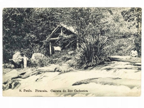 SAO PAULO - WODOSPAD NA RZECE PIRACAIA BRAZYLIA / WSCHOWA 1915