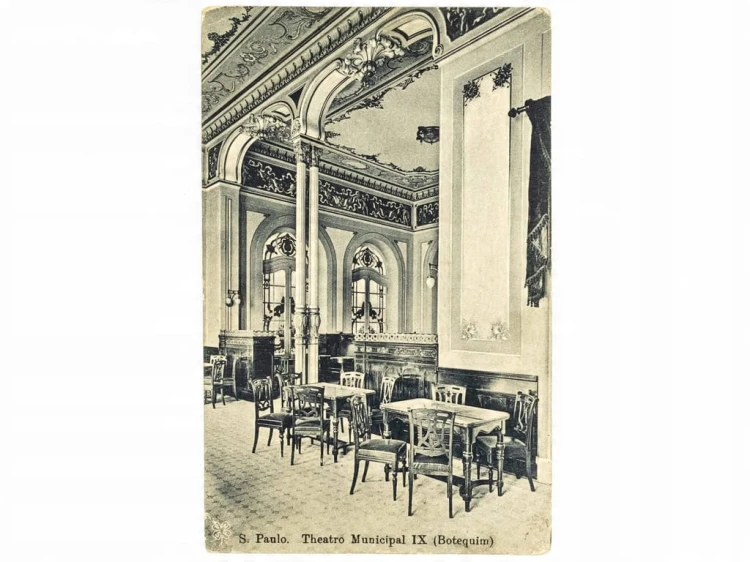 SAO PAULO - BAR W TEATRZE MIEJSKIM BRAZYLIA / WSCHOWA 1914