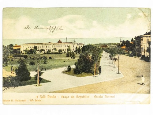 SAO PAULO - PLAC REPUBLIKI KOLEGIUM NAUCZYCIELSKIE BRAZYLIA / WSCHOWA 1909