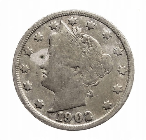 Stany Zjednoczone Ameryki (USA), 5 centów 1902, "Liberty "