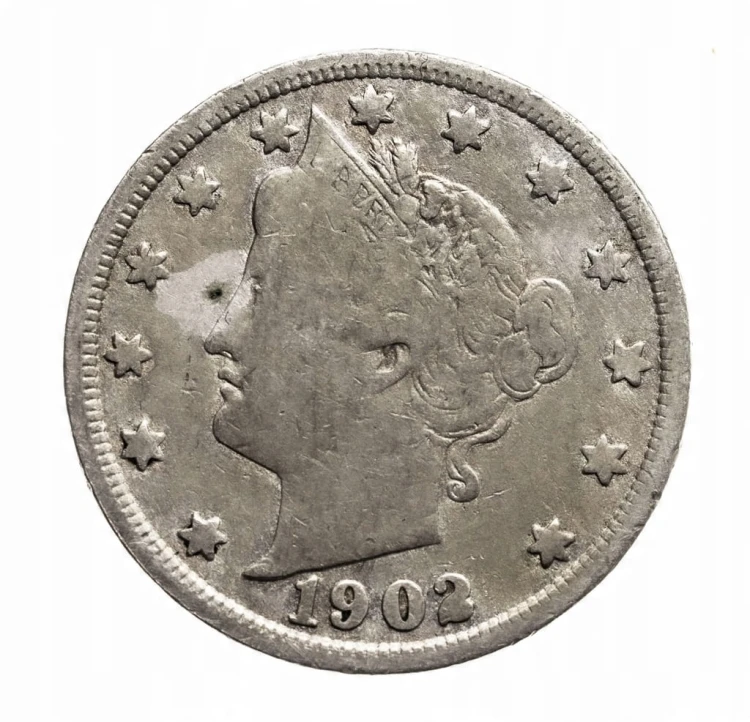 Stany Zjednoczone Ameryki (USA), 5 centów 1902, "Liberty "