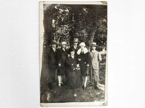 STARA FOTOGRAFIA - ZDJĘCIE RODZINNE 1928 II RP